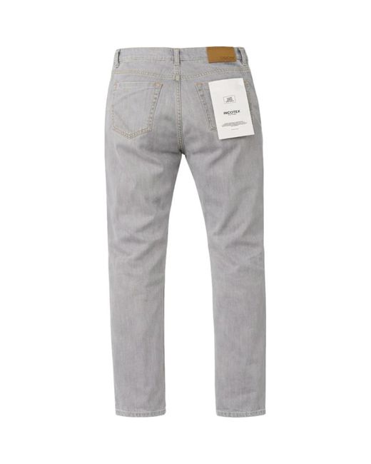 Incotex Gray Slim-Fit Jeans for men