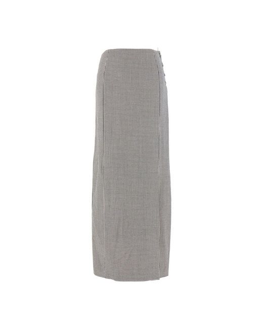 Thom Browne Gray Maxi Skirts