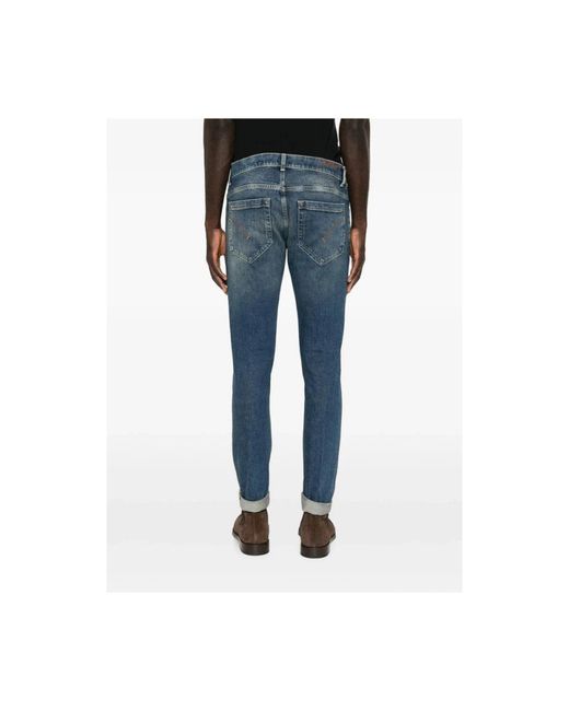 Dondup Blue Slim Fit Jeans for men