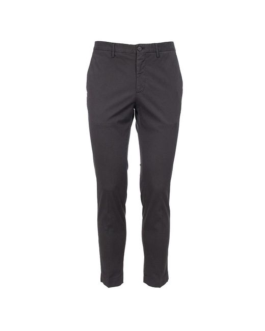 Incotex Broeken ,Grijs ,Katoen Slim Katoenen Broek Met Zakken in het Gray voor heren