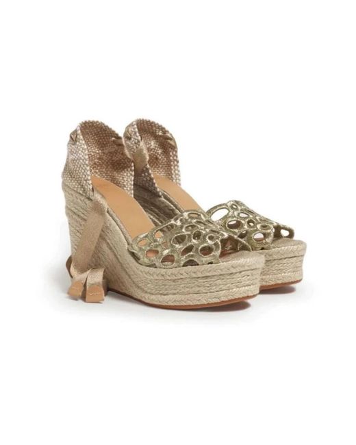 Castaner Natural Stilvolle espadrille sandalen für frauen