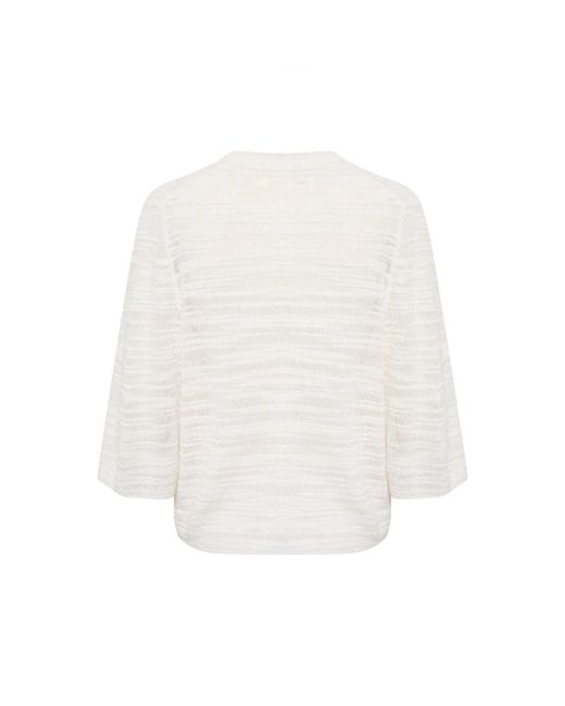 Inwear Rondgebreide Trui in het White