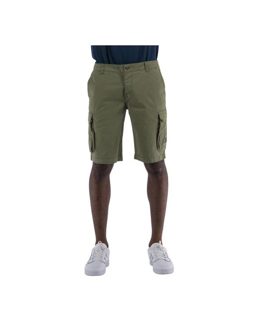 Mc2 Saint Barth Green Casual Shorts for men