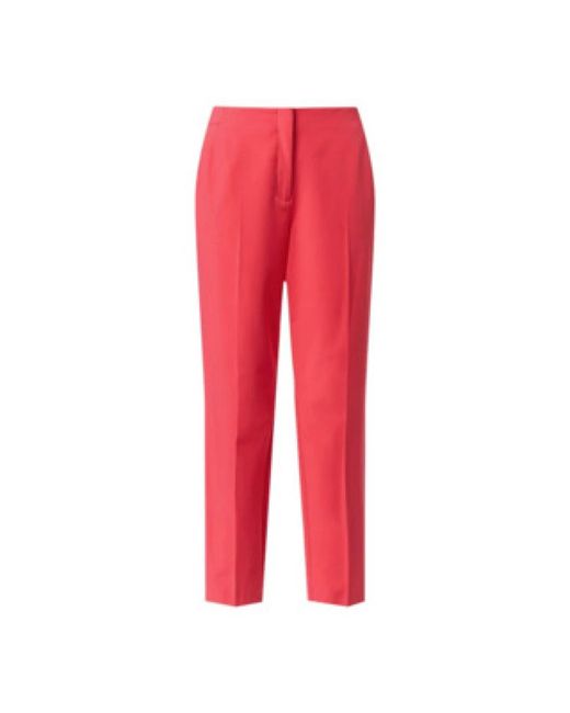 Comma, Slim-Fit Broek in het Red