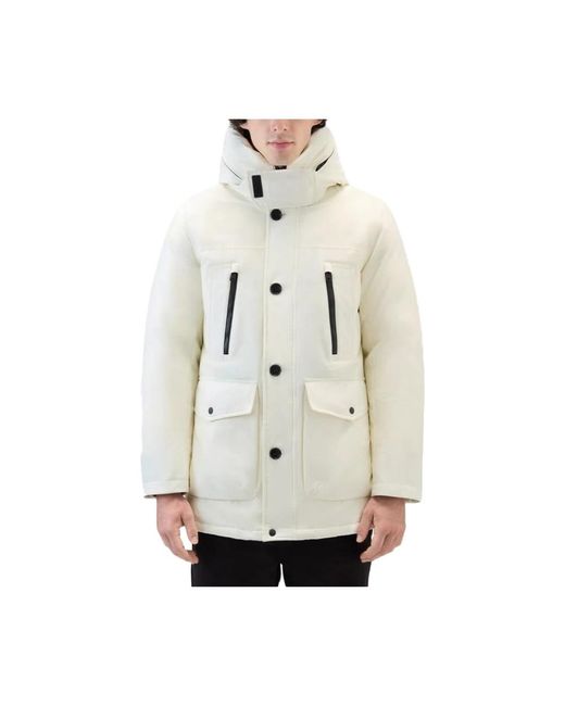 Winter Jackets Woolrich de hombre de color White