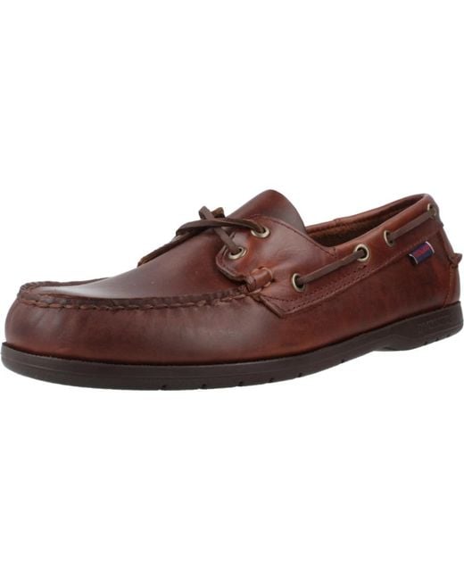 Sebago Brown Sailor Shoes for men