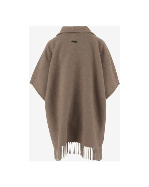 Ferragamo Brown Ponchos