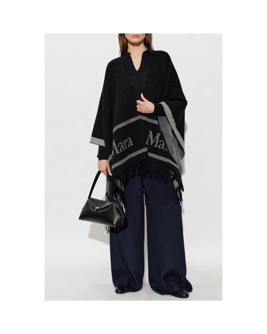 Capes Max Mara de color Black