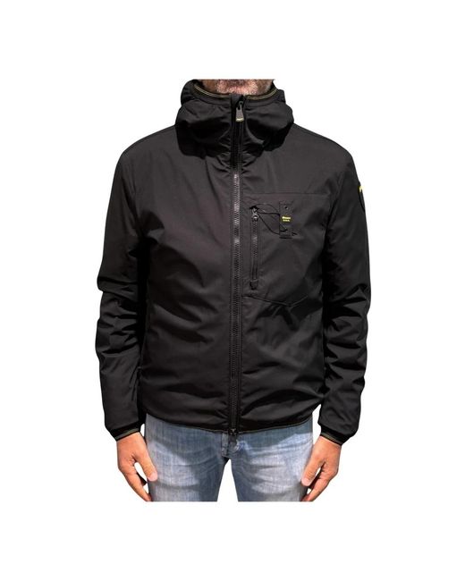 Blauer Jassen ,Zwart ,Leer Derry Padded Jacket in het Black voor heren