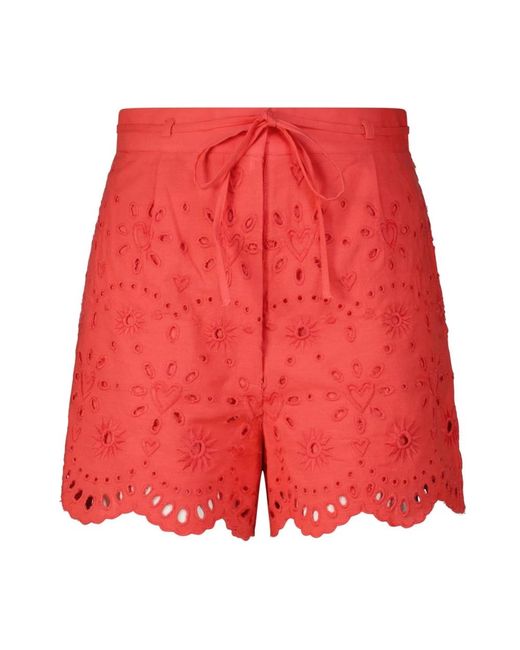 FABIENNE CHAPOT Short Shorts in het Red