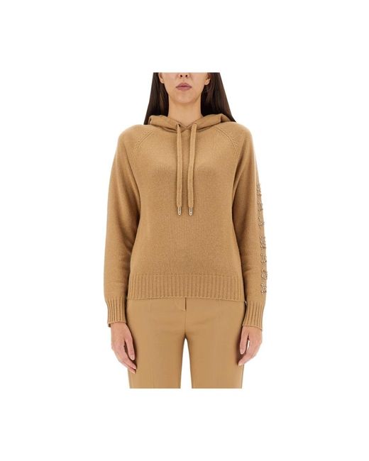 Max Mara Natural Round-Neck Knitwear