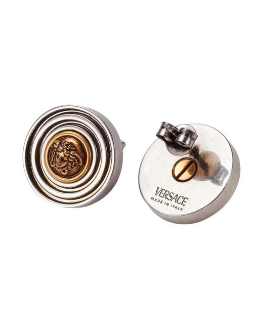 Earrings Versace de hombre de color Metallic