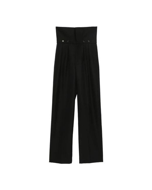 Carven Black Wide Trousers
