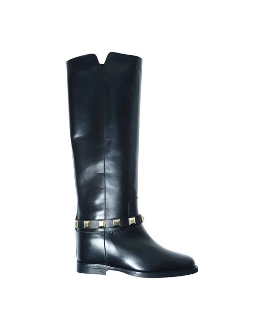 Via Roma 15 Blue High Boots