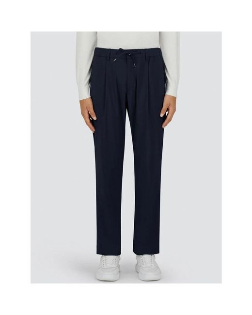 Herno Blue Slim-Fit Trousers for men