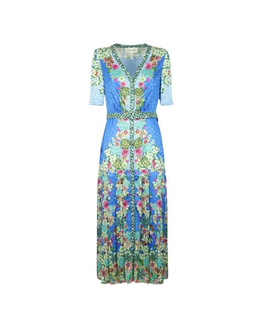 Maxi Dresses Saloni en coloris Blue