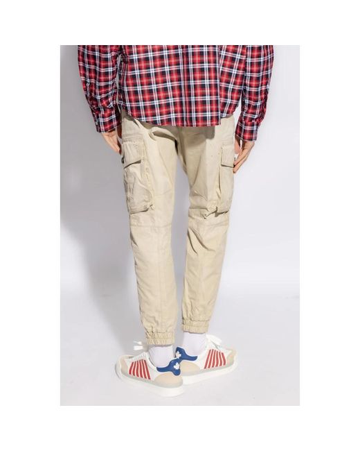 Trousers > slim-fit trousers DSquared² pour homme en coloris Natural