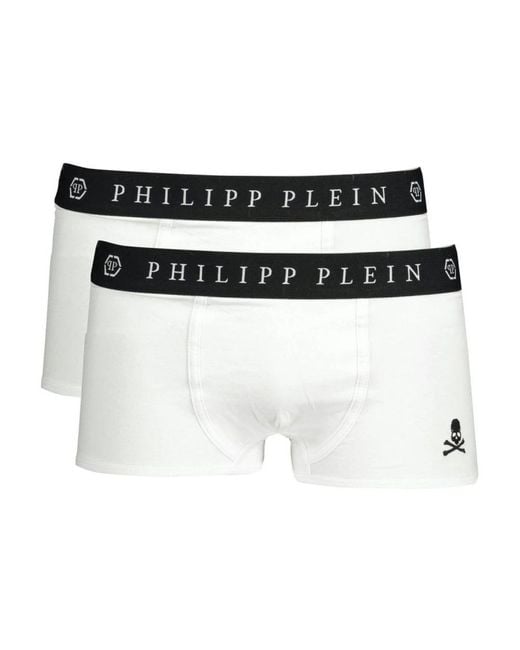 Philipp Plein White Bottoms for men
