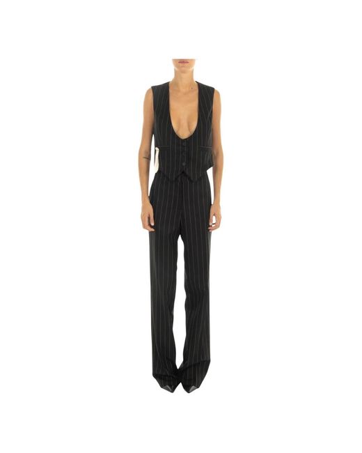 Mar De Margaritas Black Wide Trousers
