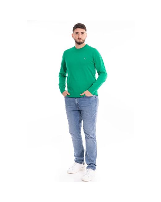 Tommy Hilfiger Retro crew neck sweater in Green für Herren