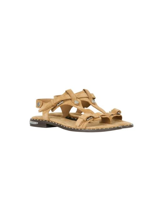 Ash Metallic Flat Sandals