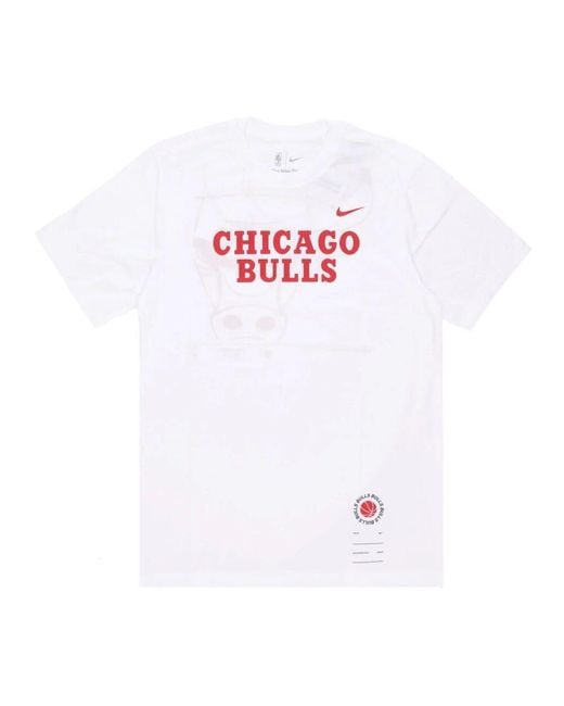 Nike Chicago Bulls Tee Essential Weiß in White für Herren