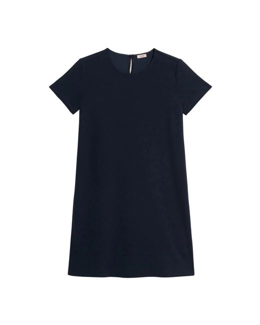 Oltre Kleedjes ,Blauw ,Polyester Regular Jurk in het Blue