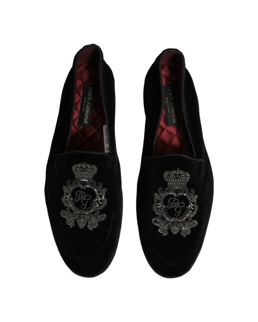 Dolce & Gabbana Black Loafers for men