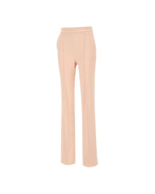 Elisabetta Franchi Pink Straight Trousers