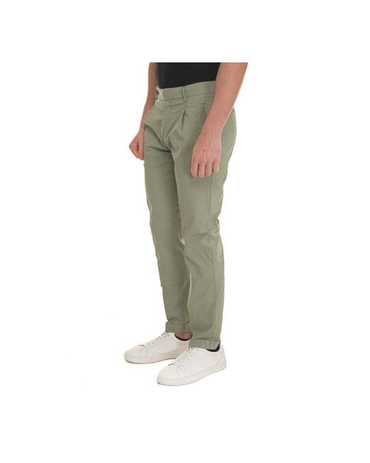 BERWICK 1707 Green Chinos for men