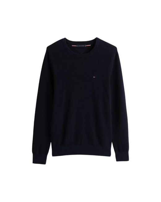 Tommy Hilfiger Blue Round-Neck Knitwear for men