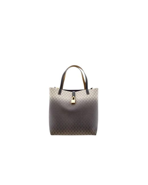 Carolina Herrera Gray Verschlossene m matryoshka handtasche