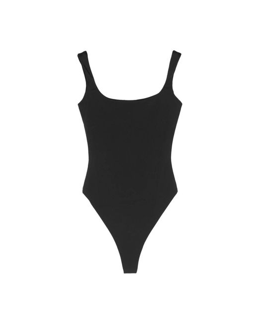 Entire studios Square Neck Bodysuit in het Black