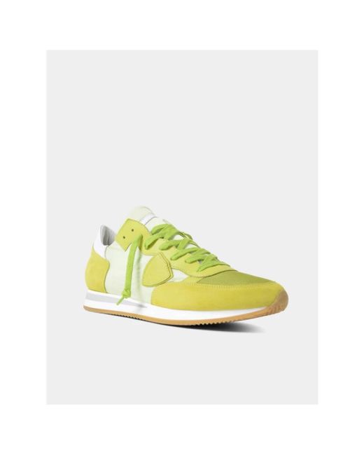 Philippe Model Green Sneakers for men