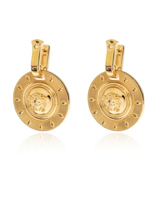 Earrings di Versace in Metallic