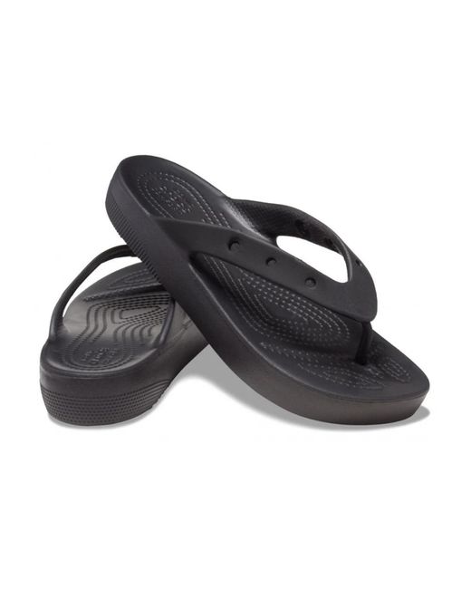 CROCSTM Schoenen ,Zwart ,Klassieke Platform Flip Sandalen in het Black