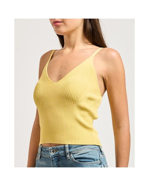 ARMANI EXCHANGE Blue Sleeveless Tops