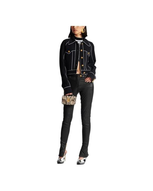 Balmain Skinny Broek in het Gray