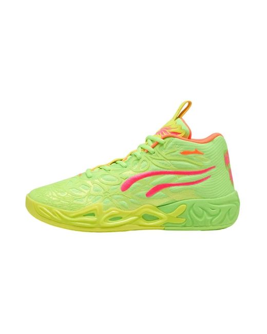 PUMA Green Mb.04 Gem Basketball Sneakers for men