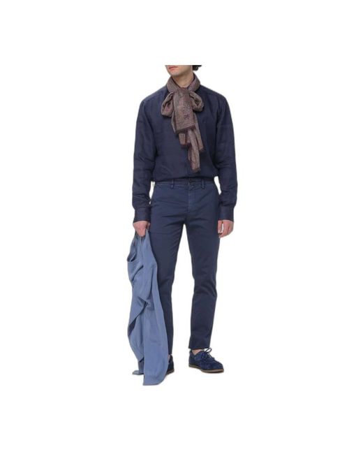Etro Blue Round-Neck Knitwear for men