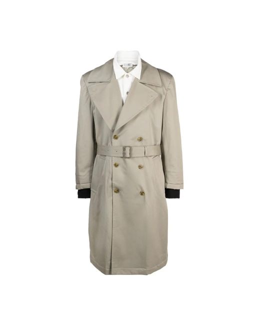 MM6 by Maison Martin Margiela Natural Trench Coat for men