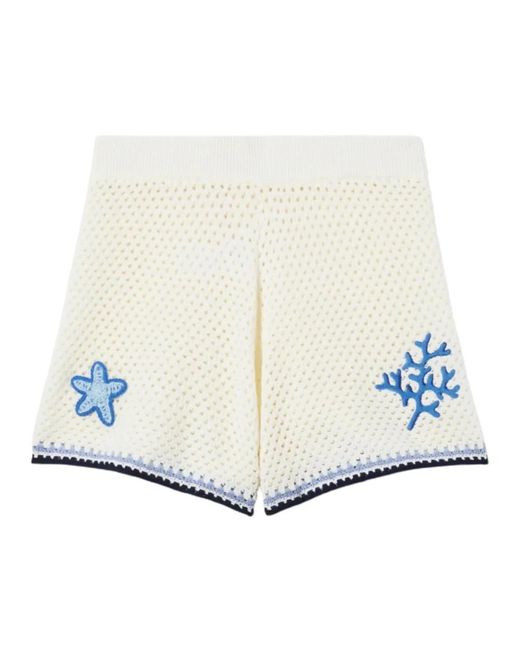 Mc2 Saint Barth White Short Shorts