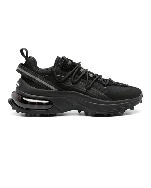 DSquared² Schoenen ,Zwart ,Zwarte Platte Schoenen Elegant Stijl in het Black voor heren