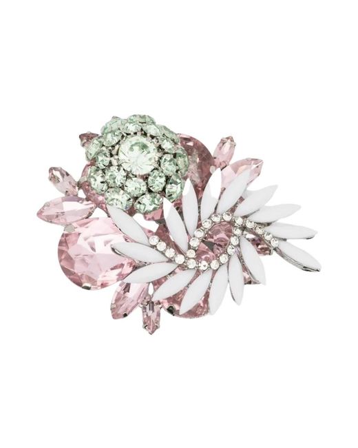 August Barron Multicolor Cluster Brooch