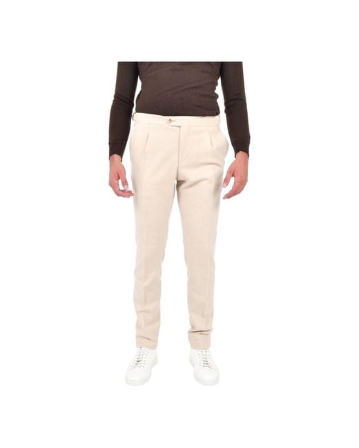 Franzese Collection Natural Slim-Fit Trousers for men