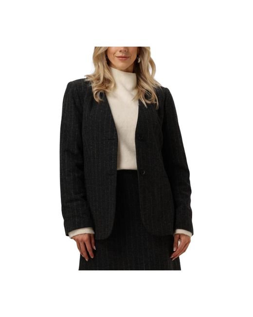 Modström Jassen ,Zwart ,Polyester Kristolmd Blazer in het Black