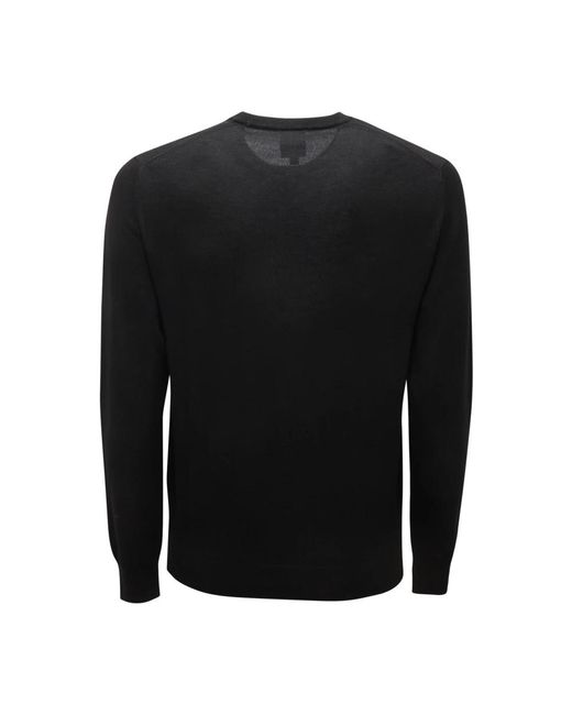 Round-Neck Knitwear di Armani in Black da Uomo