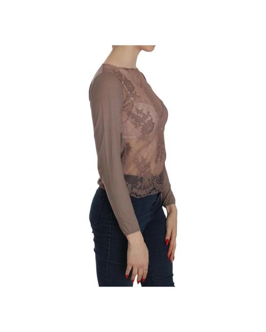 Pink Memories Brown Blouses