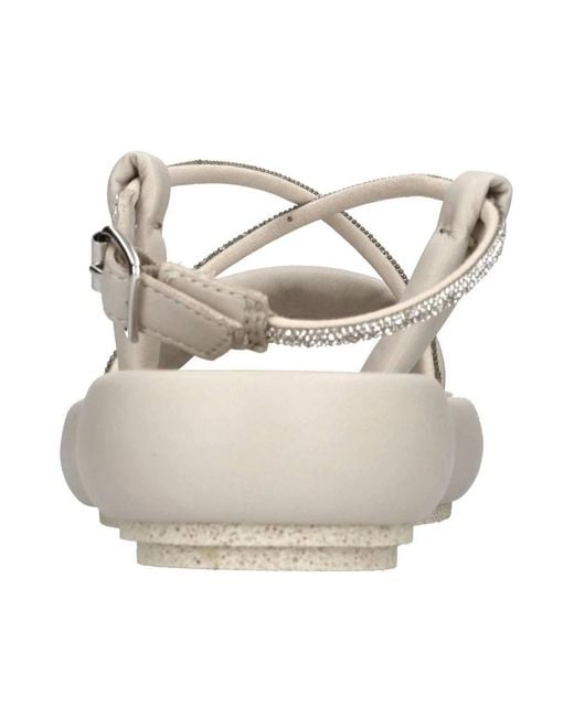 Patrizia Bonfanti Metallic Flat Sandals
