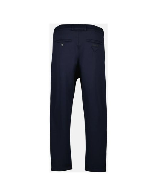 Prada Broeken ,Blauw ,Nylon Blauwe Stadsbroek in het Blue voor heren